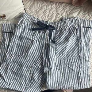 Aerie Striped Blue and White Pajama Pants
